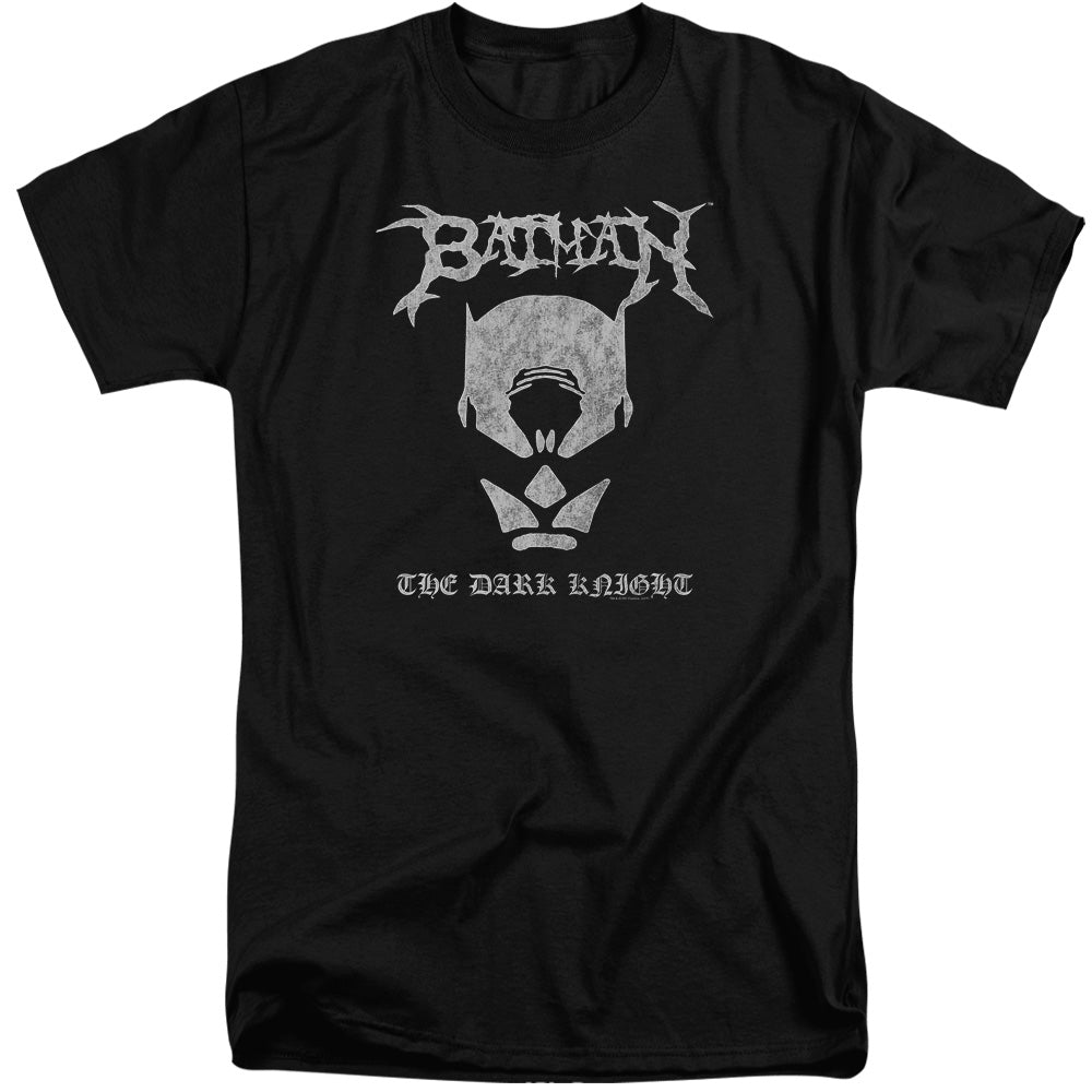 Batman Black Metal Batman Mens Tall T Shirt Black