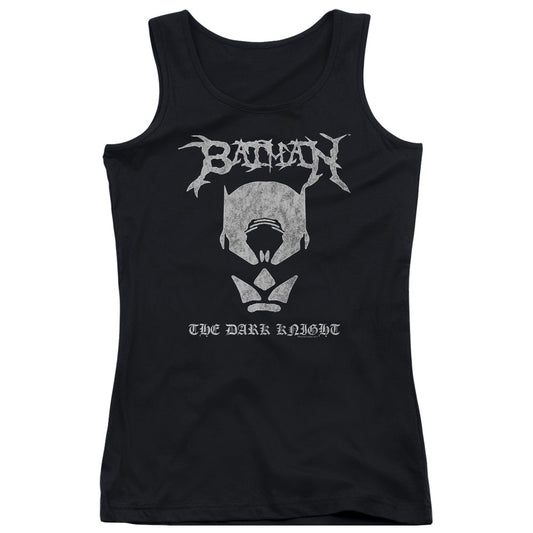 Batman Black Metal Batman Womens Tank Top Shirt Black