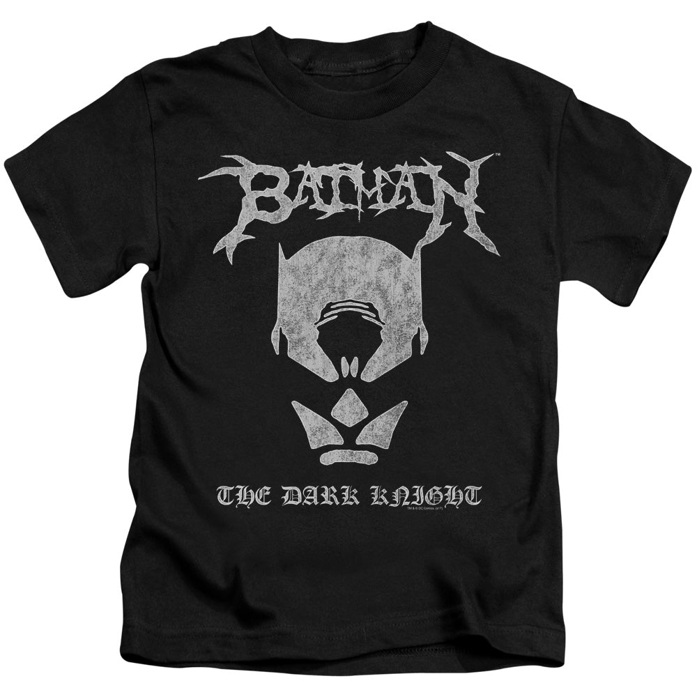 Batman Black Metal Batman Juvenile Kids Youth T Shirt Black