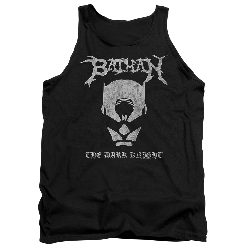 Batman Black Metal Batman Mens Tank Top Shirt Black