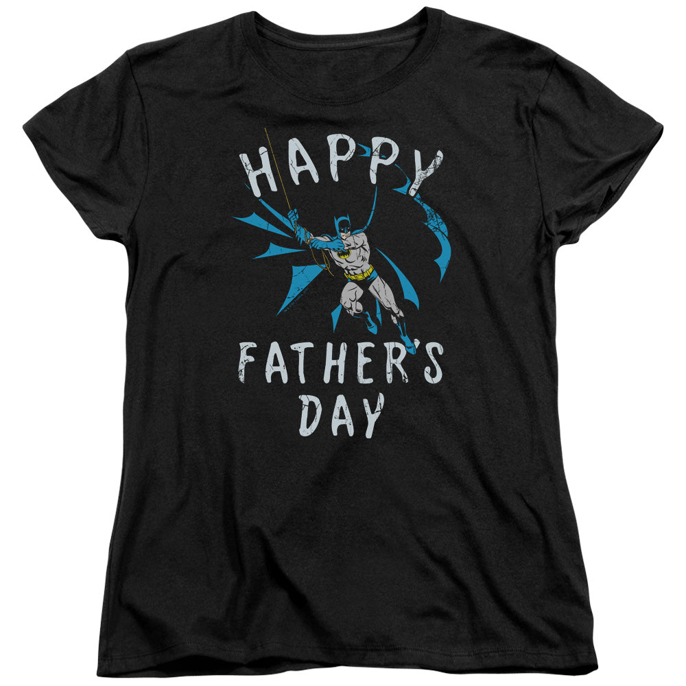 Batman Fathers Day Womens T Shirt Black