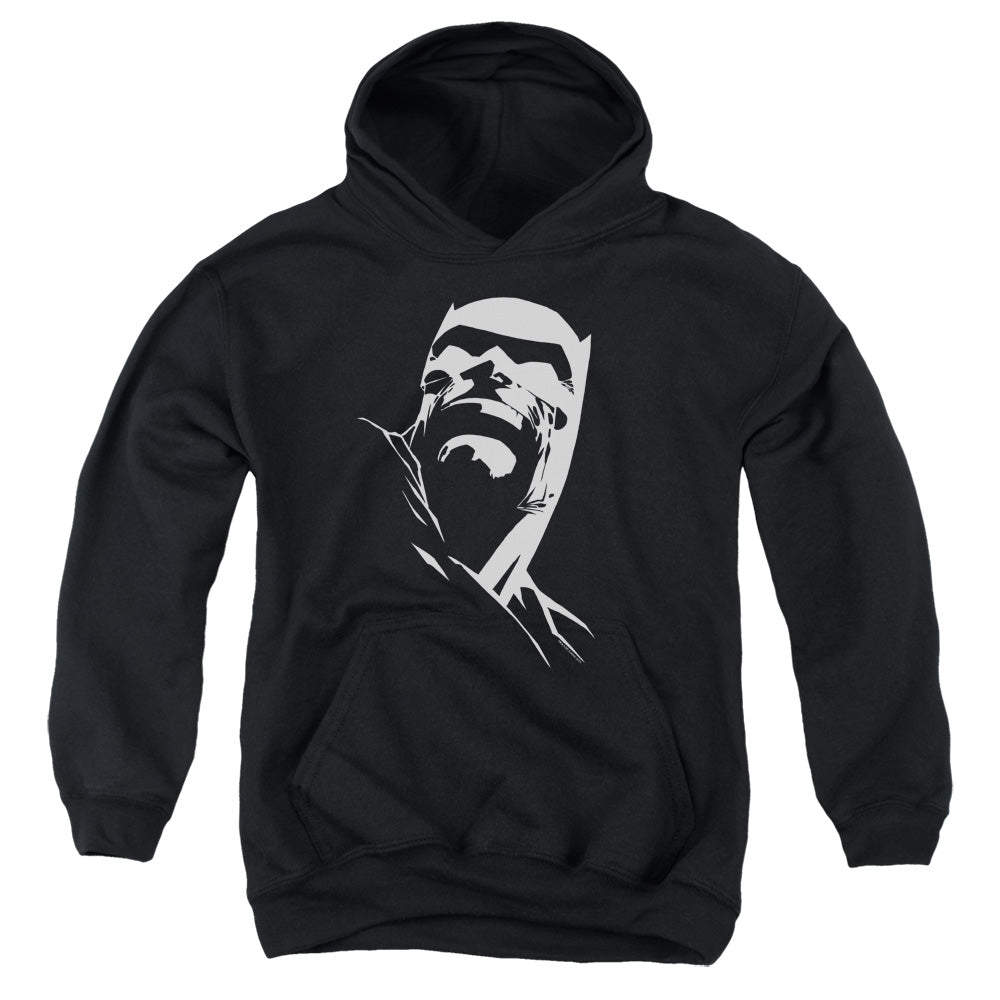 Batman Dkr Head Kids Youth Hoodie Black