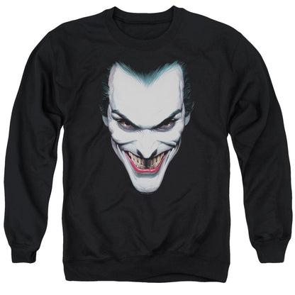 Batman Joker Portrait Mens Crewneck Sweatshirt Black