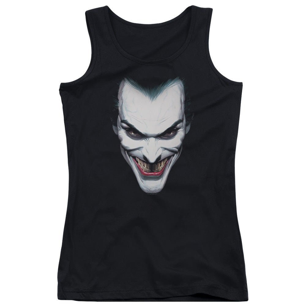 Batman Joker Portrait Womens Tank Top Shirt Black