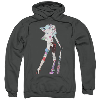Batman Scene Inside Mens Hoodie Charcoal
