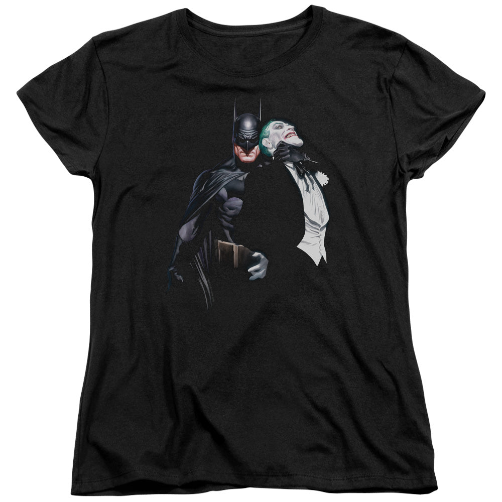 Batman Joker Choke Womens T Shirt Black