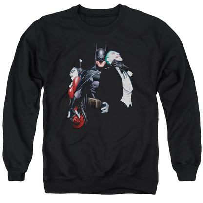Batman Joker Harley Choke Mens Crewneck Sweatshirt Black