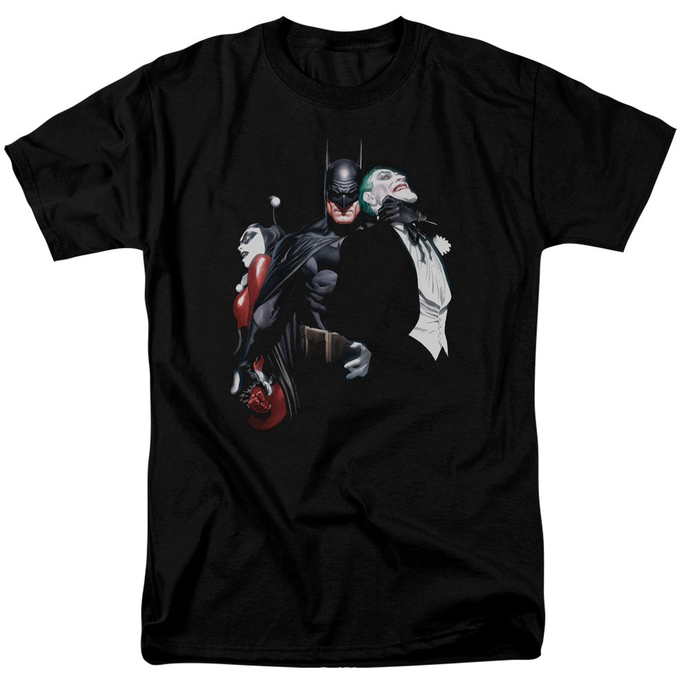Batman Joker Harley Choke Mens T Shirt Black