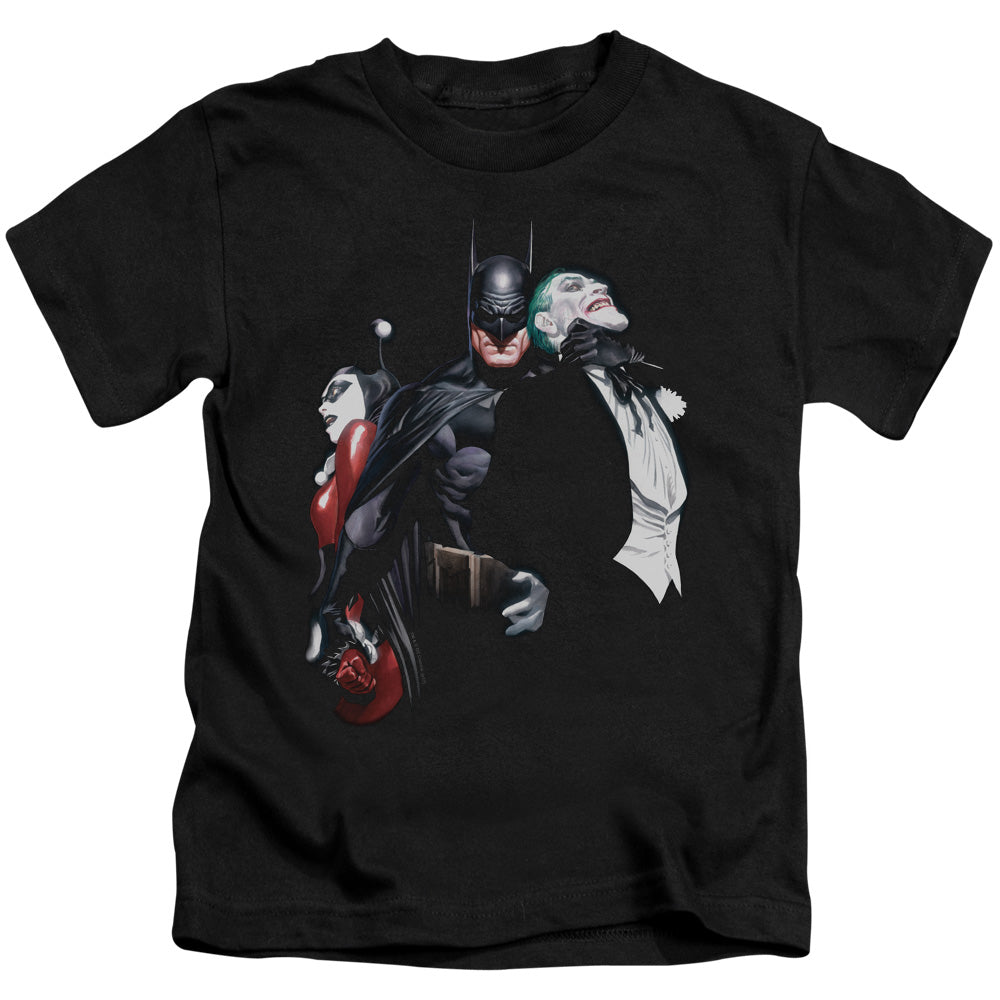 Batman Joker Harley Choke Juvenile Kids Youth T Shirt Black