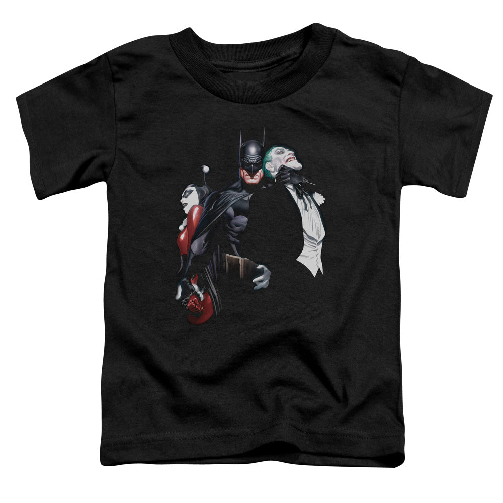 Batman Joker Harley Choke Toddler Kids Youth T Shirt Black