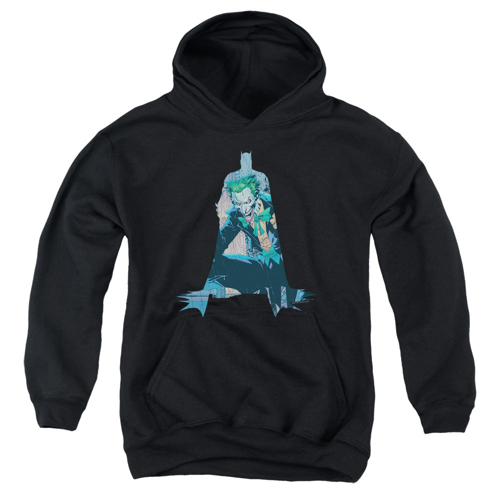 Batman Scene Inside Kids Youth Hoodie Black