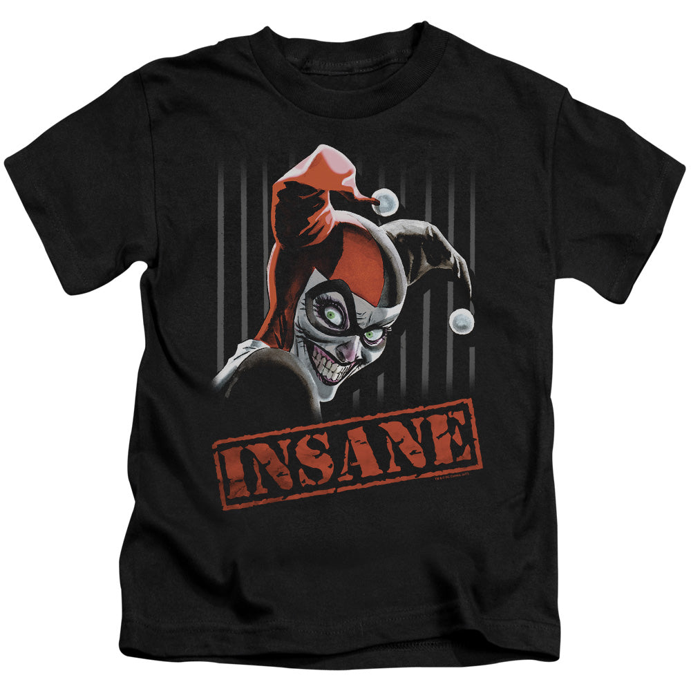 Batman Insane Juvenile Kids Youth T Shirt Black