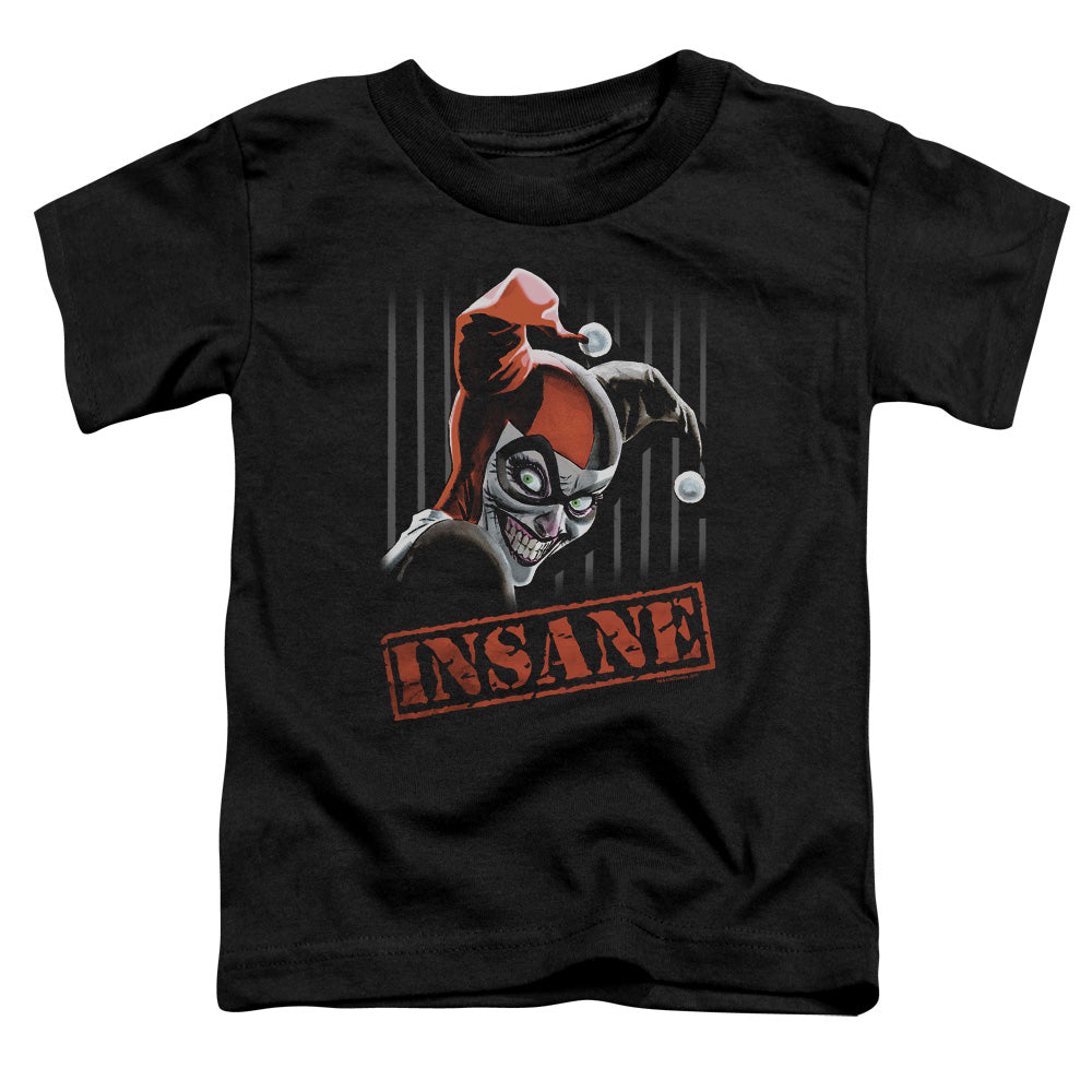 Batman Insane Toddler Kids Youth T Shirt Black