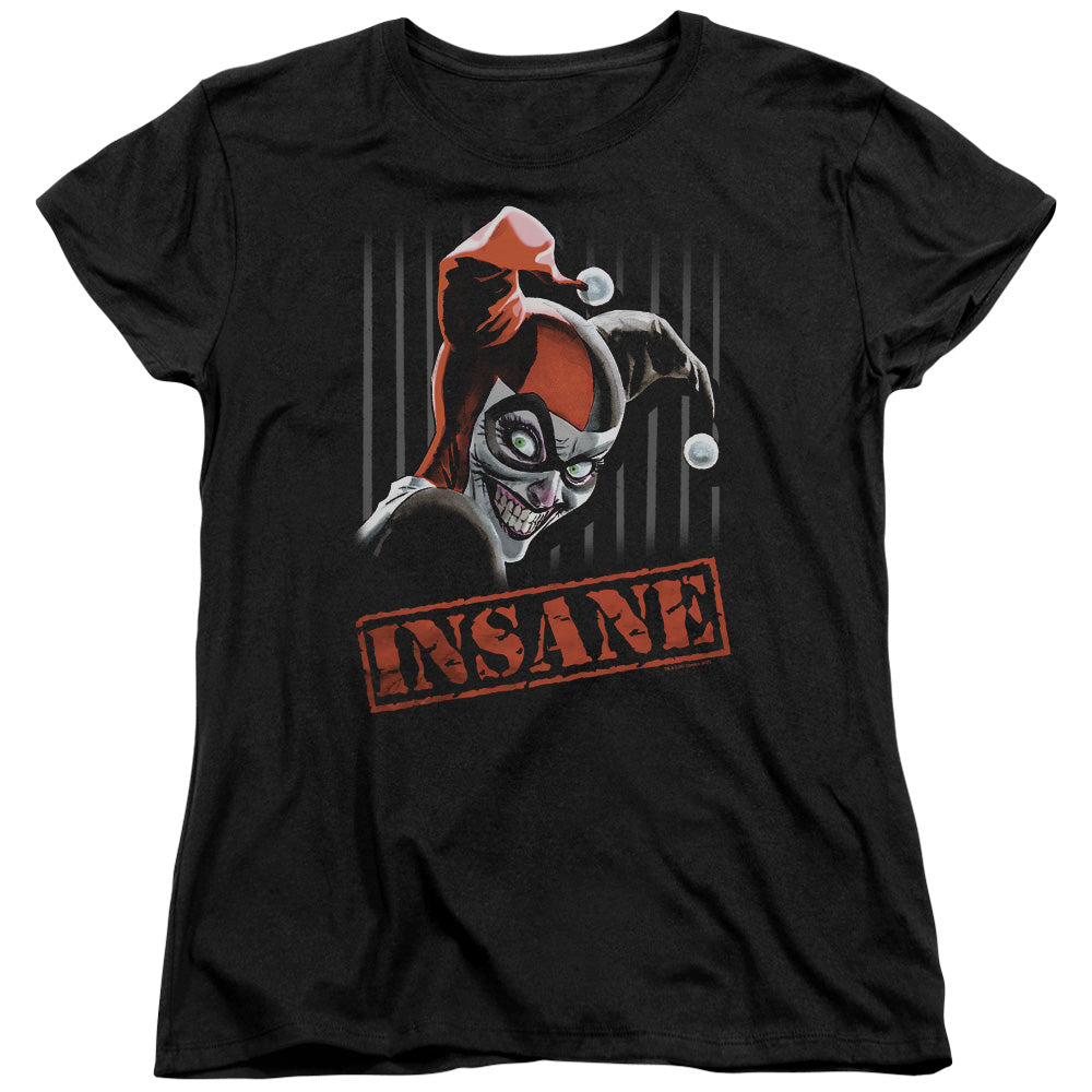 Batman Insane Womens T Shirt Black