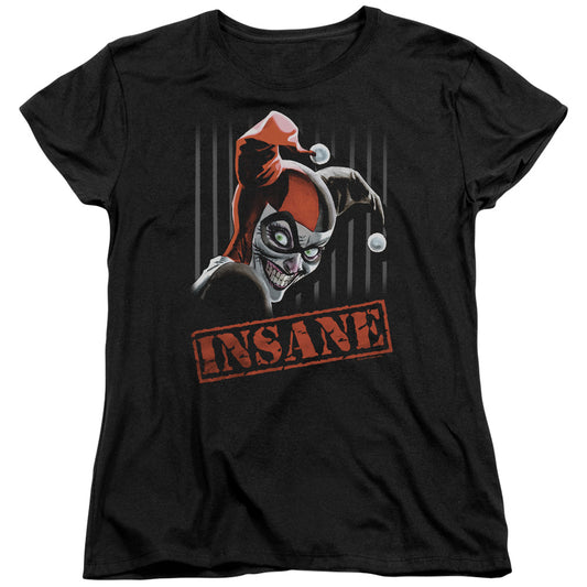 Batman Insane Womens T Shirt Black