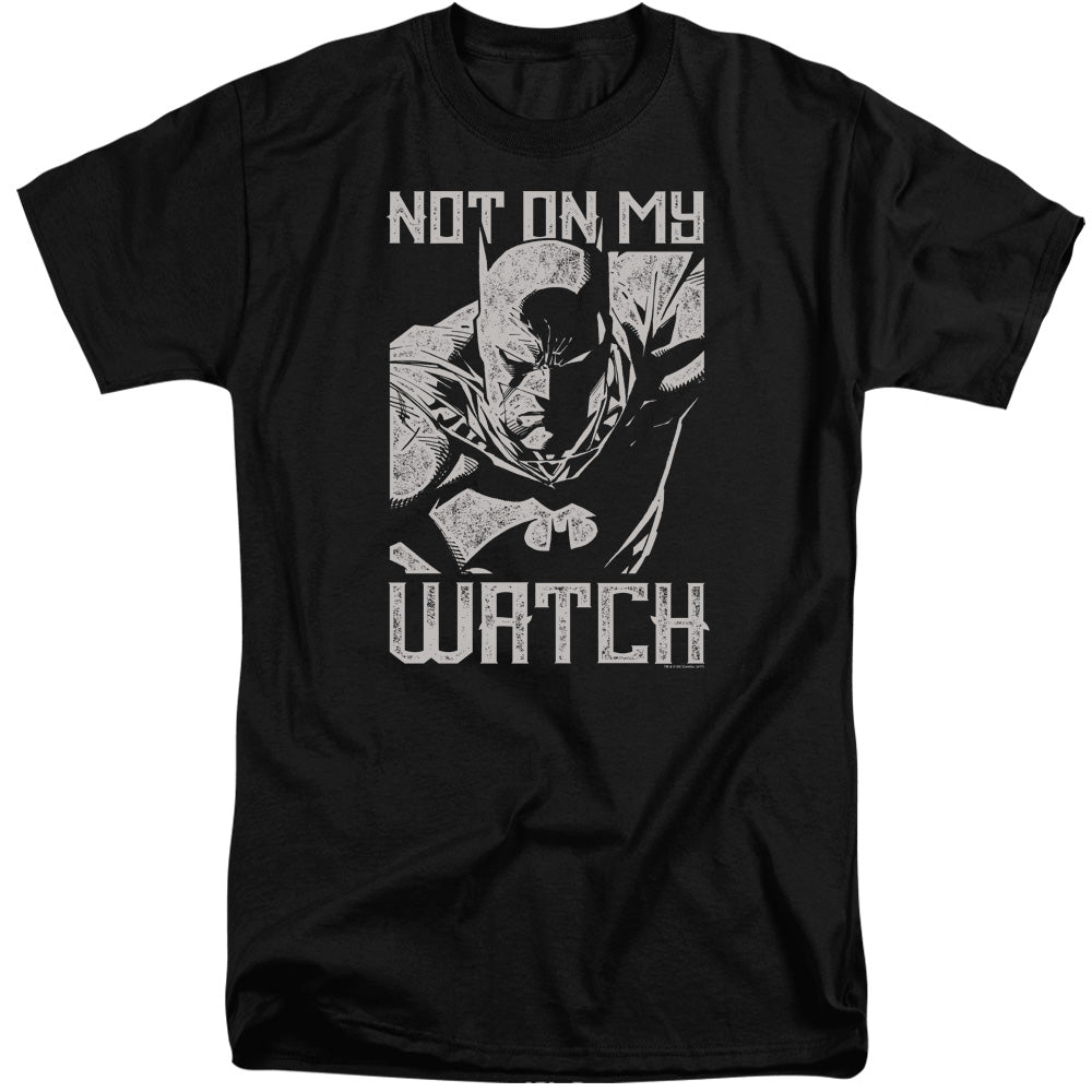 Batman Watch Mens Tall T Shirt Black