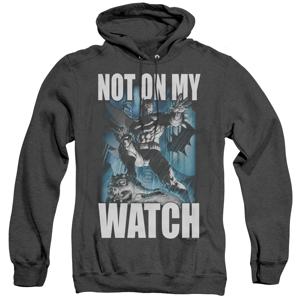 Batman Not On My Watch Heather Mens Hoodie Black