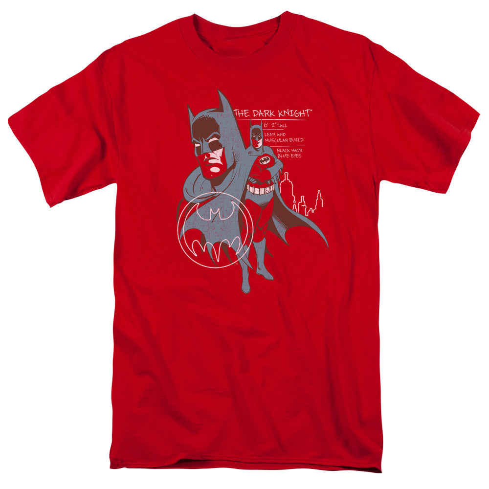 Batman Lean And Muscular Mens T Shirt Red
