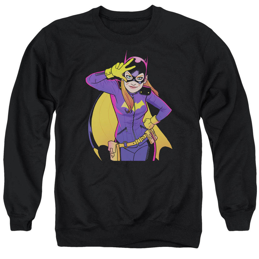 Batman Batgirl Moves Mens Crewneck Sweatshirt Black