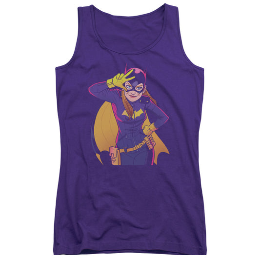 Batman Batgirl Moves Womens Tank Top Shirt Purple