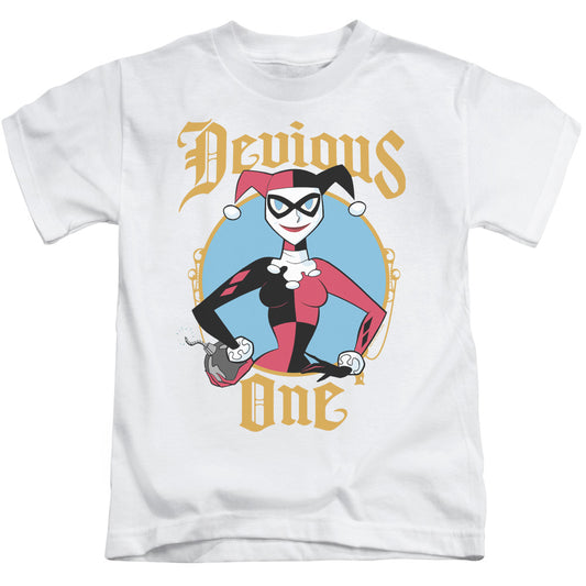 Batman Devious One Juvenile Kids Youth T Shirt White