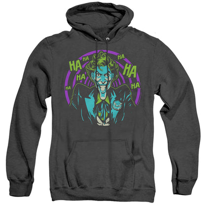 Batman Hahaha Heather Mens Hoodie Black
