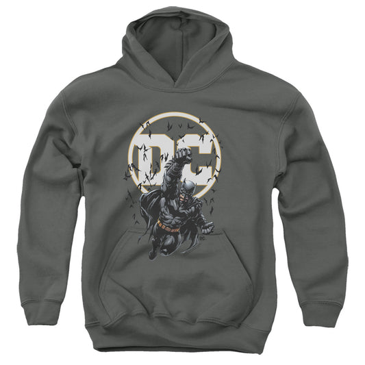 Batman Batman Dc Kids Youth Hoodie Charcoal