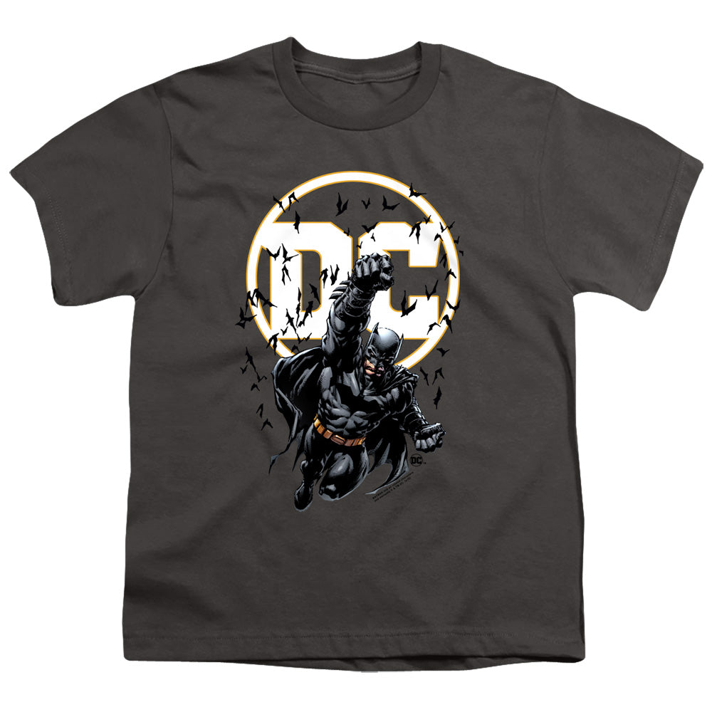 Batman Batman Dc Kids Youth T Shirt Charcoal