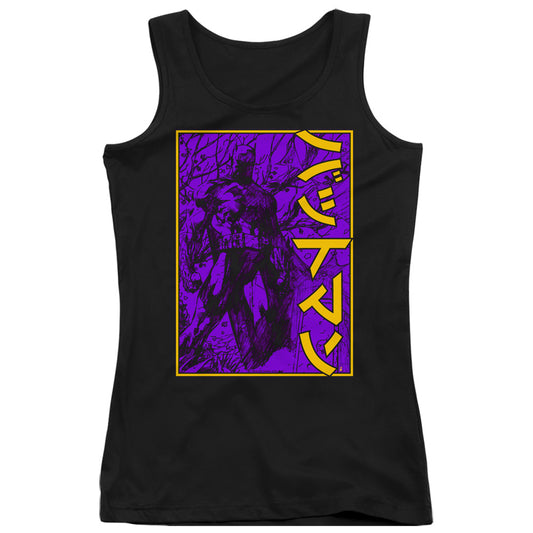 Batman Big Framed Kanji Womens Tank Top Shirt Black