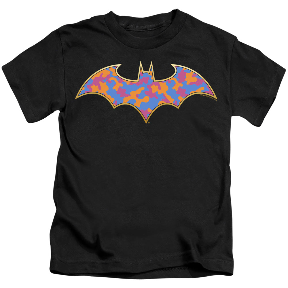 Batman Gold Camo Juvenile Kids Youth T Shirt Black