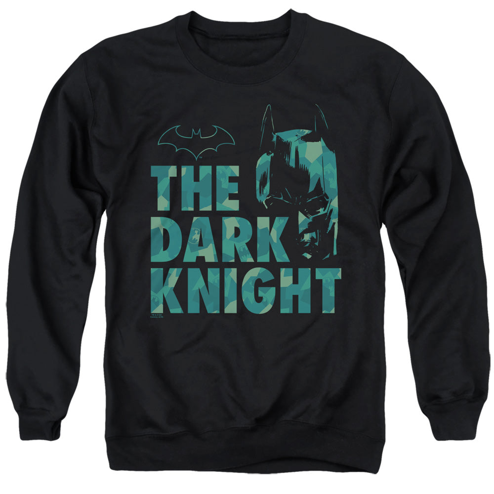 Batman Cuting Patern Mens Crewneck Sweatshirt Black