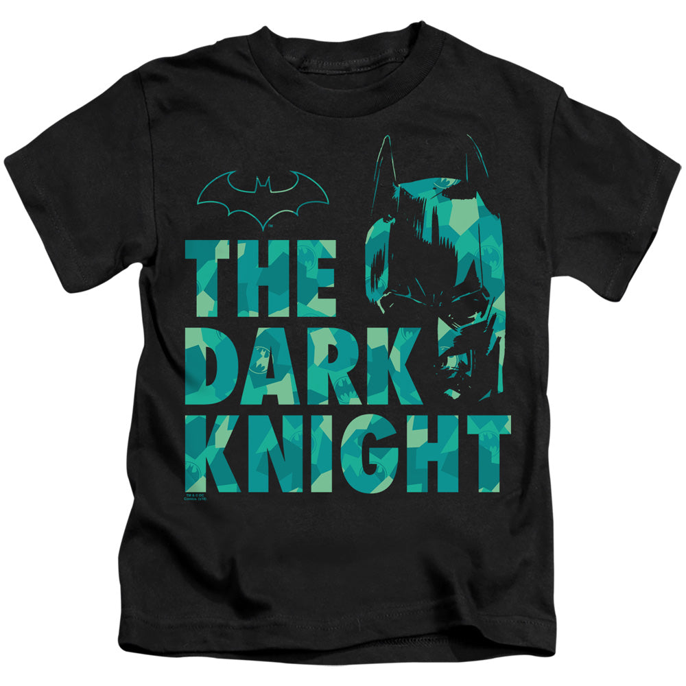 Batman Cuting Patern Juvenile Kids Youth T Shirt Black