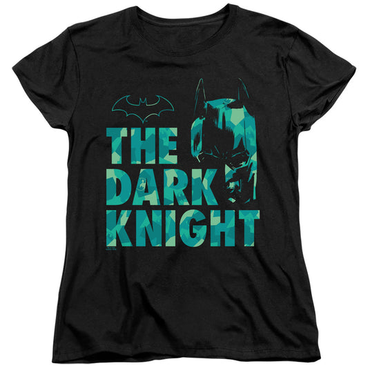 Batman Cuting Patern Womens T Shirt Black