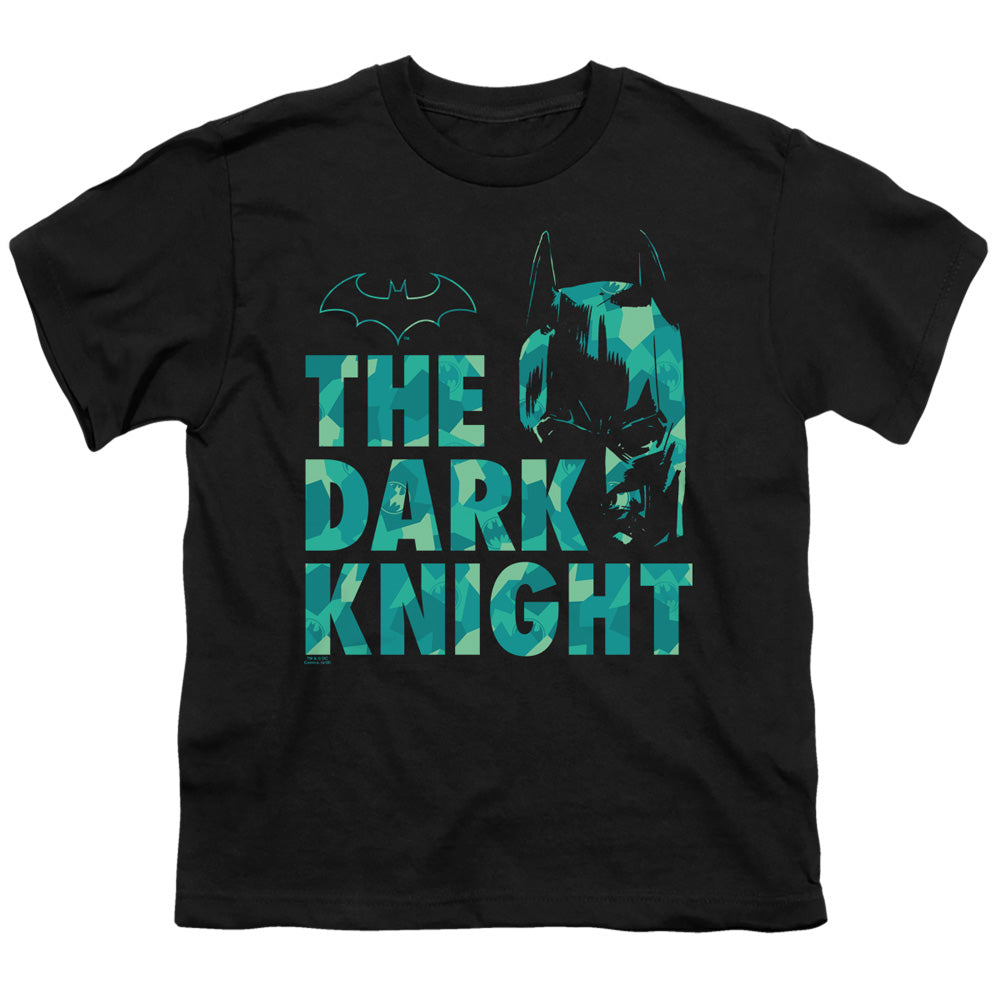 Batman Cuting Patern Kids Youth T Shirt Black