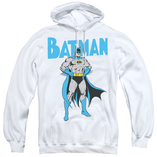 Batman Stance Mens Hoodie White