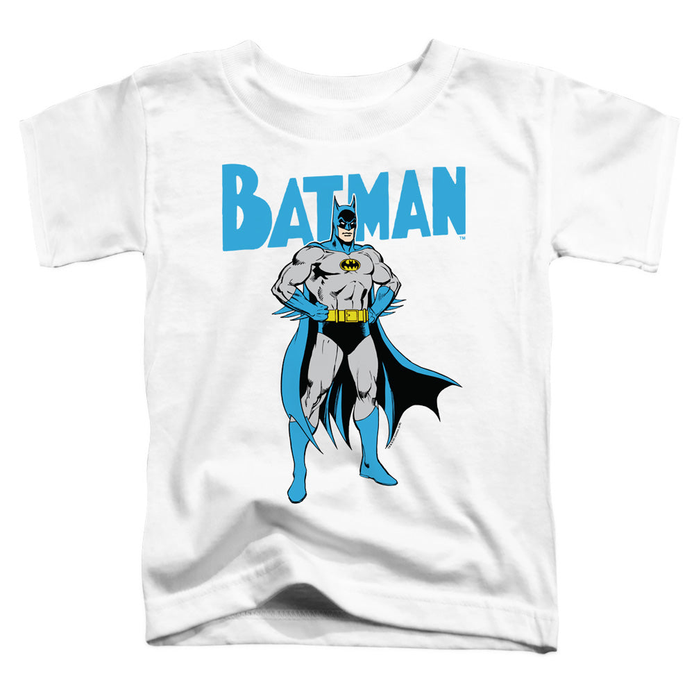 Batman Stance Toddler Kids Youth T Shirt White