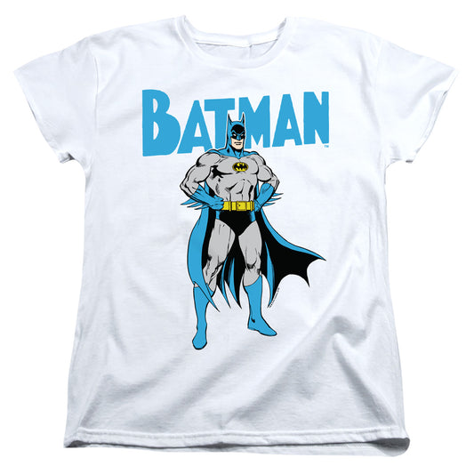 Batman Stance Womens T Shirt White