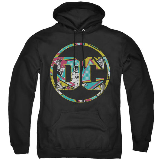 Batman 80s Bat Logo Mens Hoodie Black