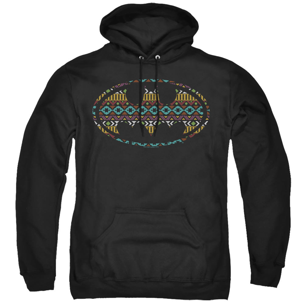 Batman Aztec Fill Mens Hoodie Black