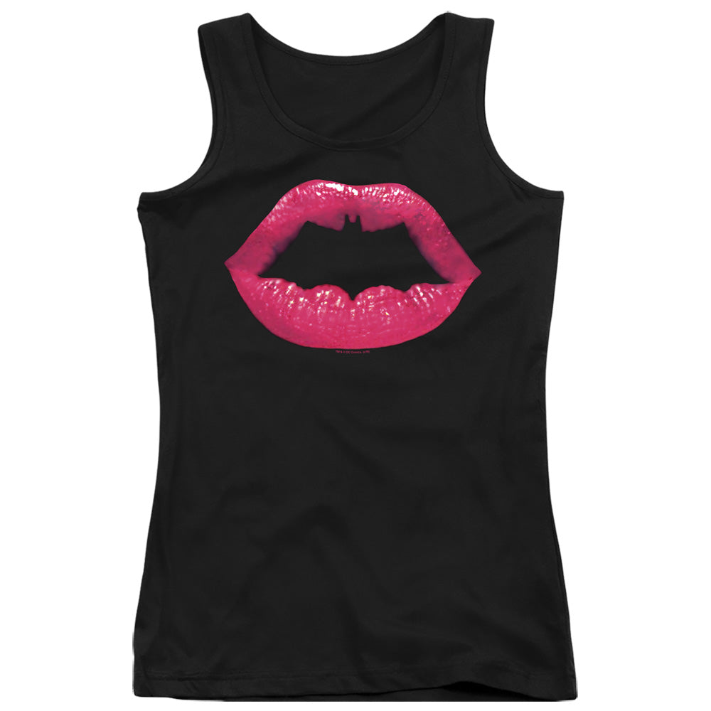 Batman Bat Kiss Womens Tank Top Shirt Black