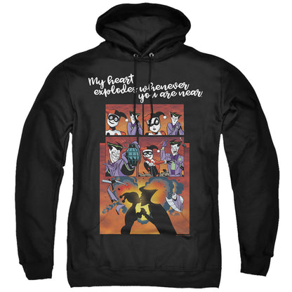 Batman Explode Mens Hoodie Black