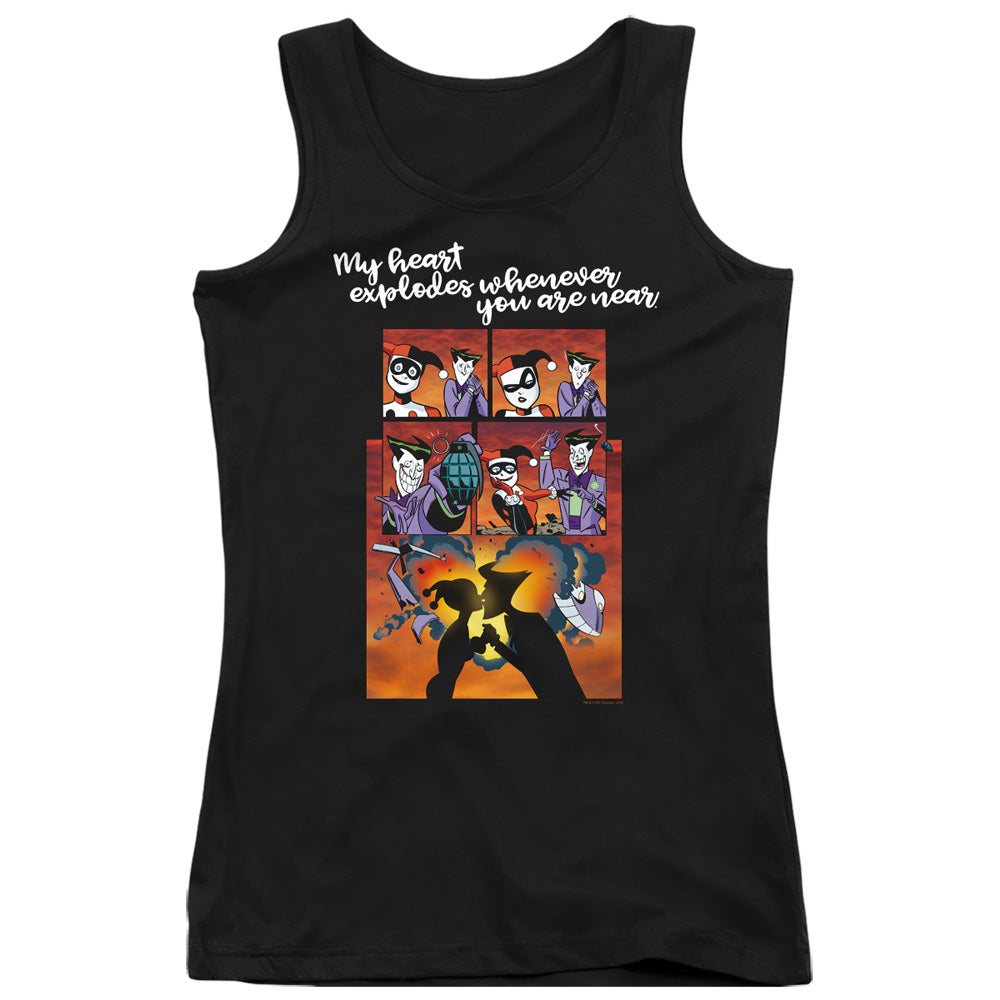 Batman Explode Womens Tank Top Shirt Black