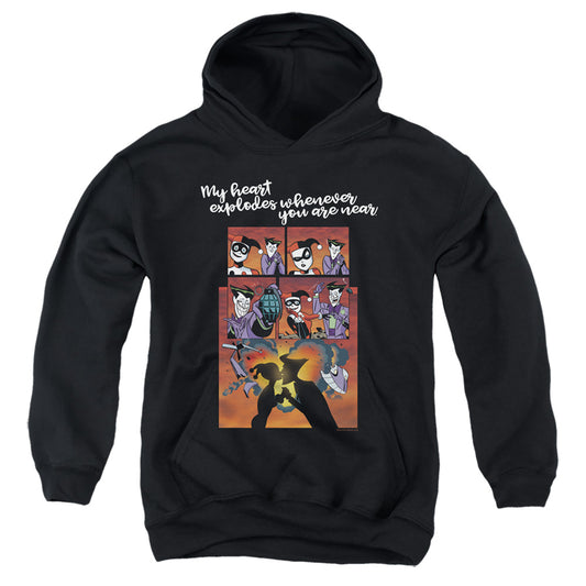 Batman Explode Kids Youth Hoodie Black