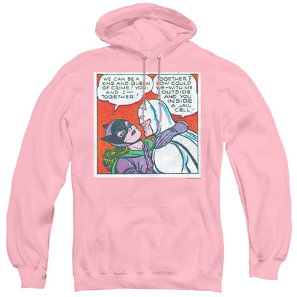 Batman Jail Cell Mens Hoodie Pink