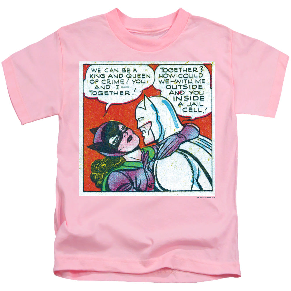 Batman Jail Cell Juvenile Kids Youth T Shirt Pink