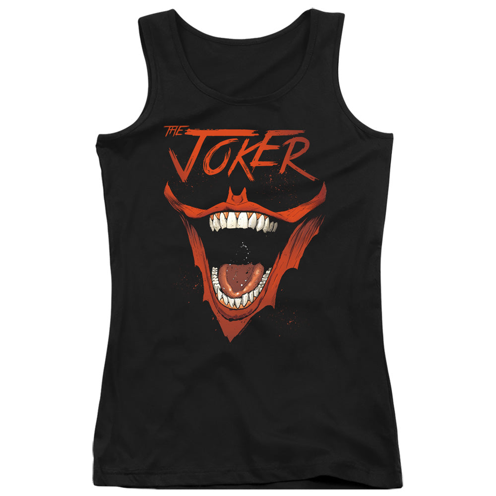 Batman Joker Bat Laugh Womens Tank Top Shirt Black