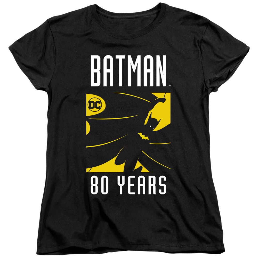 Batman Silhouete Womens T Shirt Black