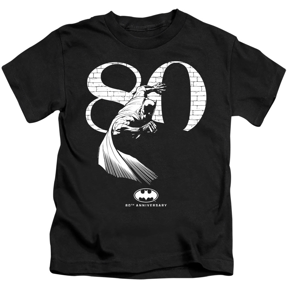 Batman 80 Wall Juvenile Kids Youth T Shirt Black