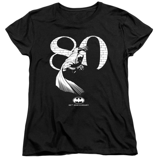 Batman 80 Wall Womens T Shirt Black