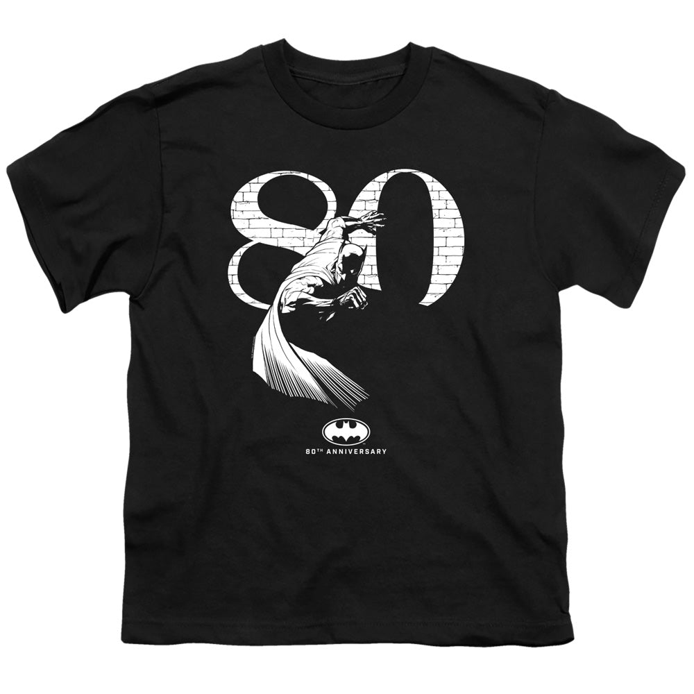 Batman 80 Wall Kids Youth T Shirt Black